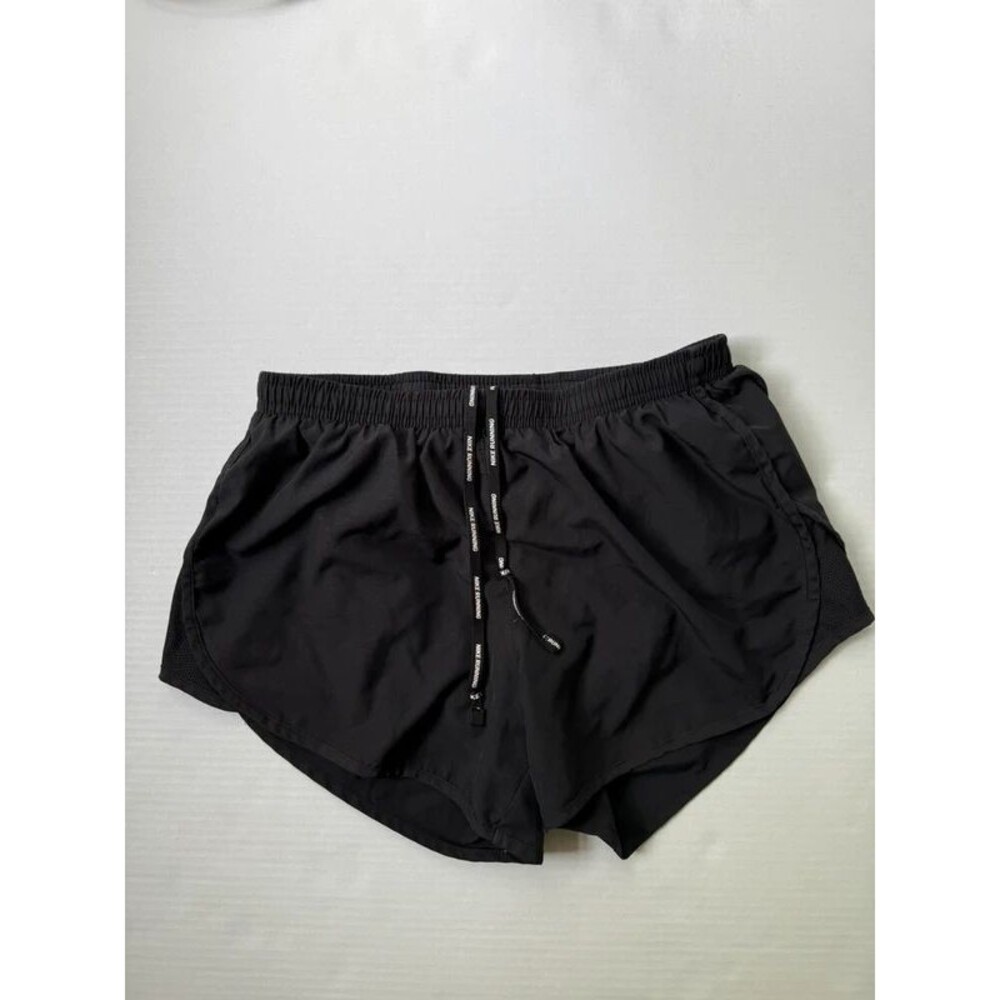 Nike Running Dri-FIT Shorts Women’s Size Small Black Zipper Pocket Brief